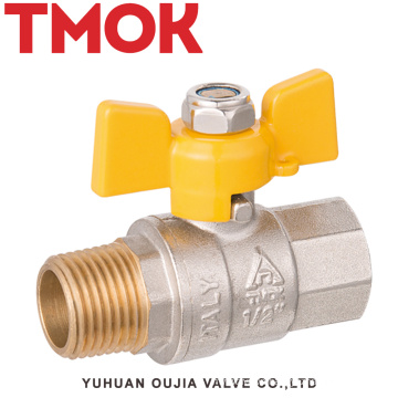 brass external thread gas ball valve